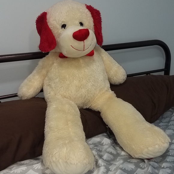 oversized stuffed dog